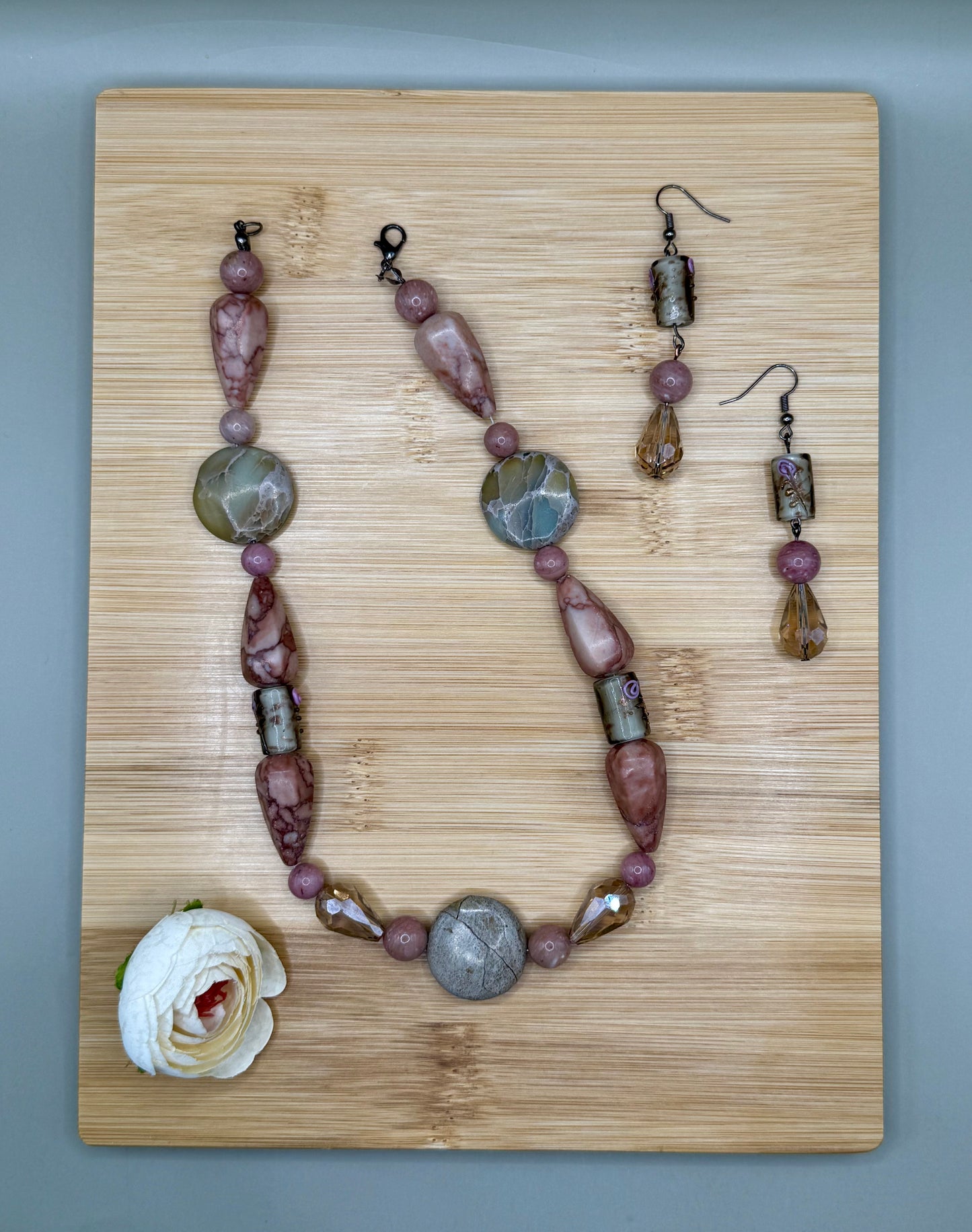 Pink Sage Tear Drop Set