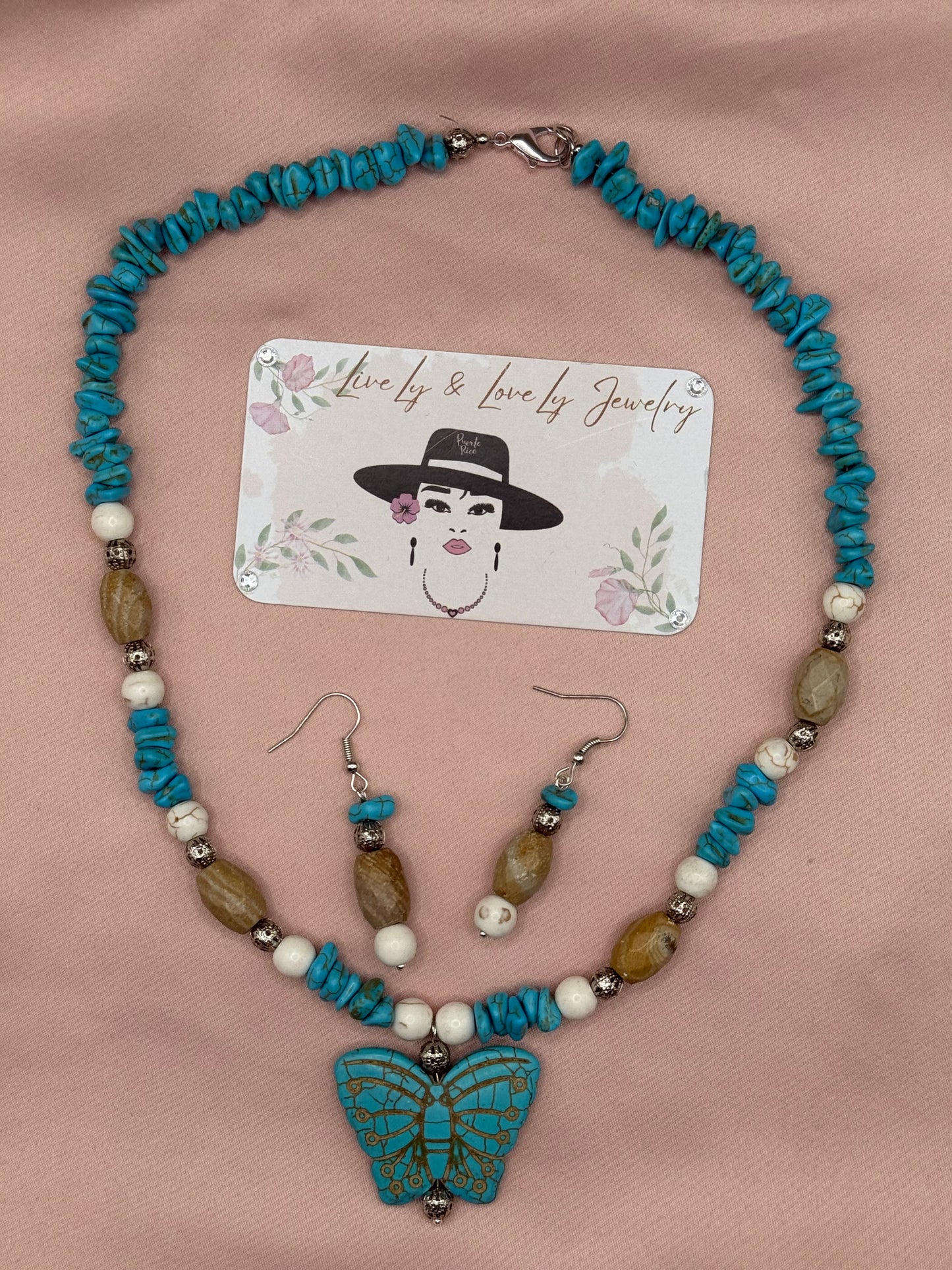 Butterf-Ly Collection Turquoise Set