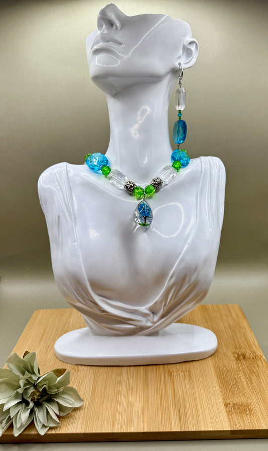 Faceted Choker set