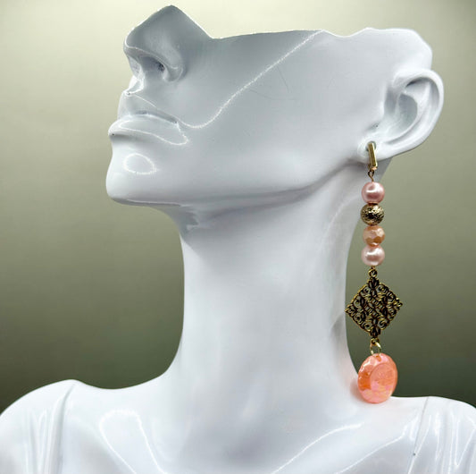 'Peachy Keen' Earrings